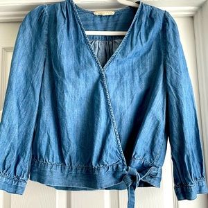 Madewell Denim Wrap Shirt